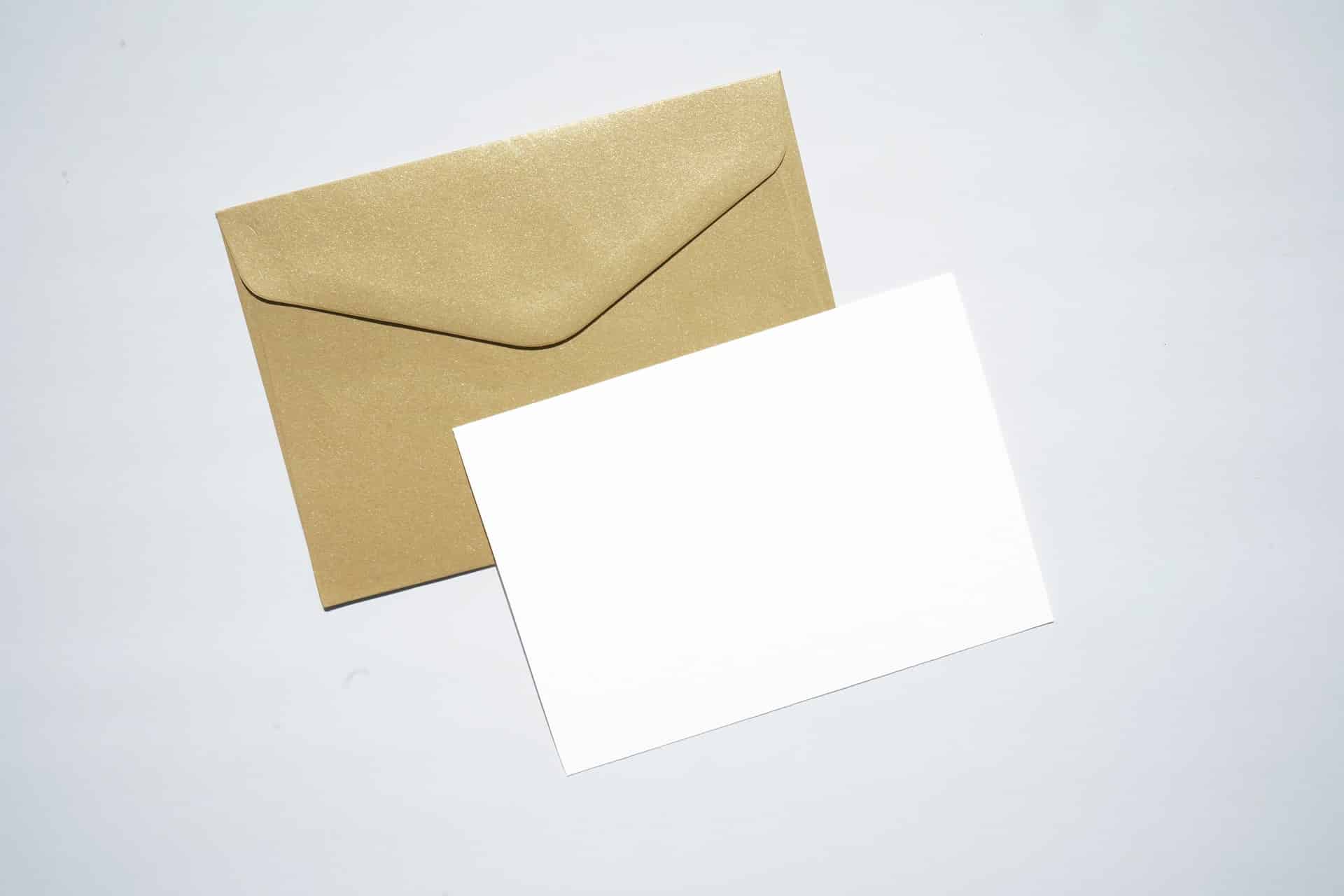 Letter and envelope