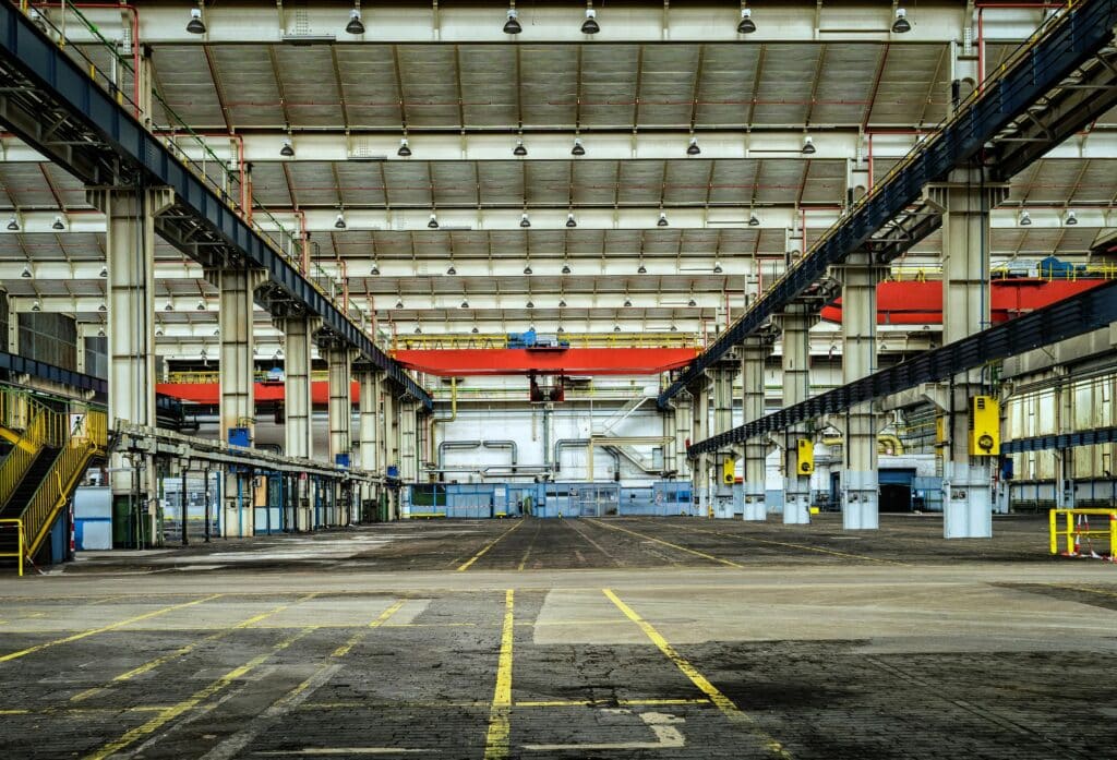 Interior of warehouse representing employment law mitigation and wrongful dismissal